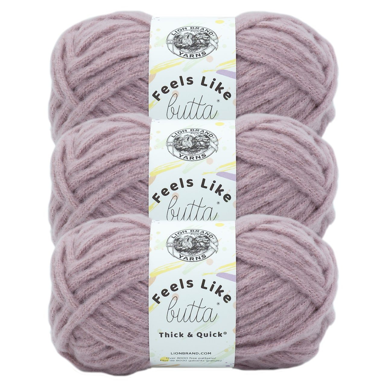3 Pack Lion Brand® Feels Like Butta® Thick & Quick® Yarn